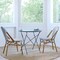 Merrick Lane Celia Indoor/Outdoor Stacking Bistro Chair with Aluminum Frame